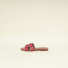 Hermes Rose Shéhérazade Oran Lizard Sandal 38