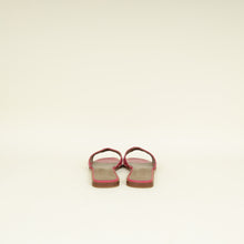 Hermes Rose Shéhérazade Oran Lizard Sandal 38