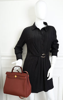 Hermes Rouge H Retourne Herbag Zip 31 PM Bag