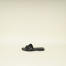 Hermes Noir Oran Sandal 35