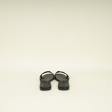 Hermes Noir Oran Sandal 35