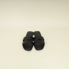 Hermes Noir Oran Sandal 35