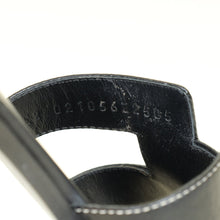 Hermes Noir Oran Sandal 35