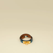 Hermes Turquoise Rivale Double Tour Bracelet