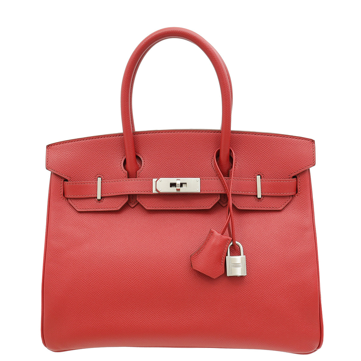 Hermes Rouge Casaque Retourne Birkin 30 Bag