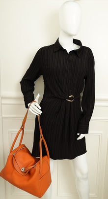 Hermes Orange Moutarde Verso Lindy 34 Bag