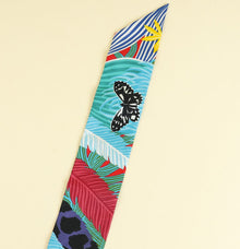 Hermes Multicolor Jaguar Quetzal Silk Twilly