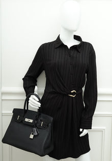 Hermes Noir Birkin Touch 30 Bag