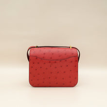 Hermes Rouge Vif Ostrich Constance 18 Bag
