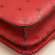 Hermes Rouge Vif Ostrich Constance 18 Bag