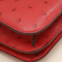 Hermes Rouge Vif Ostrich Constance 18 Bag
