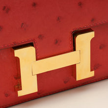 Hermes Rouge Vif Ostrich Constance 18 Bag
