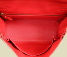 Hermes Rouge Vintage Kelly 28 Bag W/ Twilly