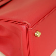 Hermes Rouge Vintage Kelly 28 Bag W/ Twilly