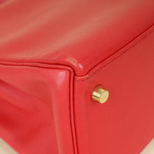 Hermes Rouge Vintage Kelly 28 Bag W/ Twilly