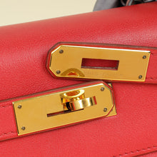 Hermes Rouge Vintage Kelly 28 Bag W/ Twilly