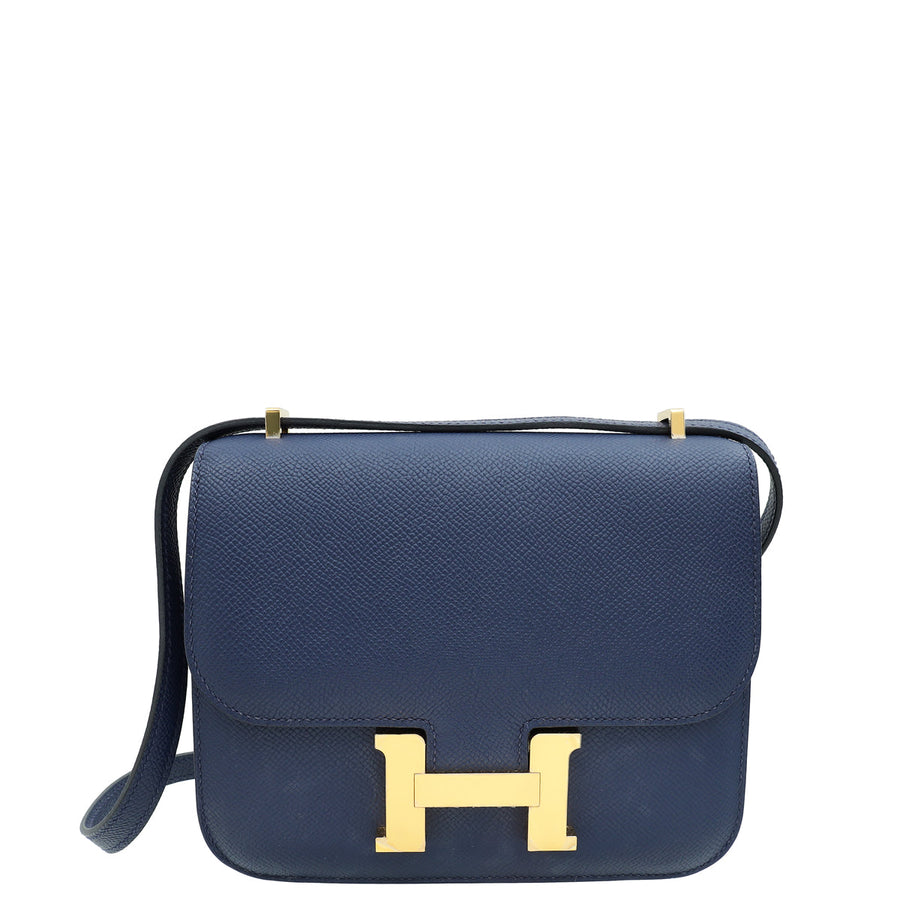 Hermes Bleu Saphire Constance 18 III Re-Edition Mini Bag