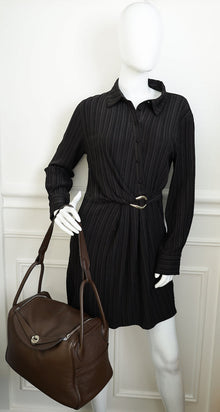 Hermes Chocolate Lindy 34 Bag