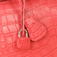 Hermes Bougainvillea Matte Alligator Retourne Birkin 35 Bag