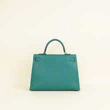 Hermes Malachite Sellier Kelly 35 Bag