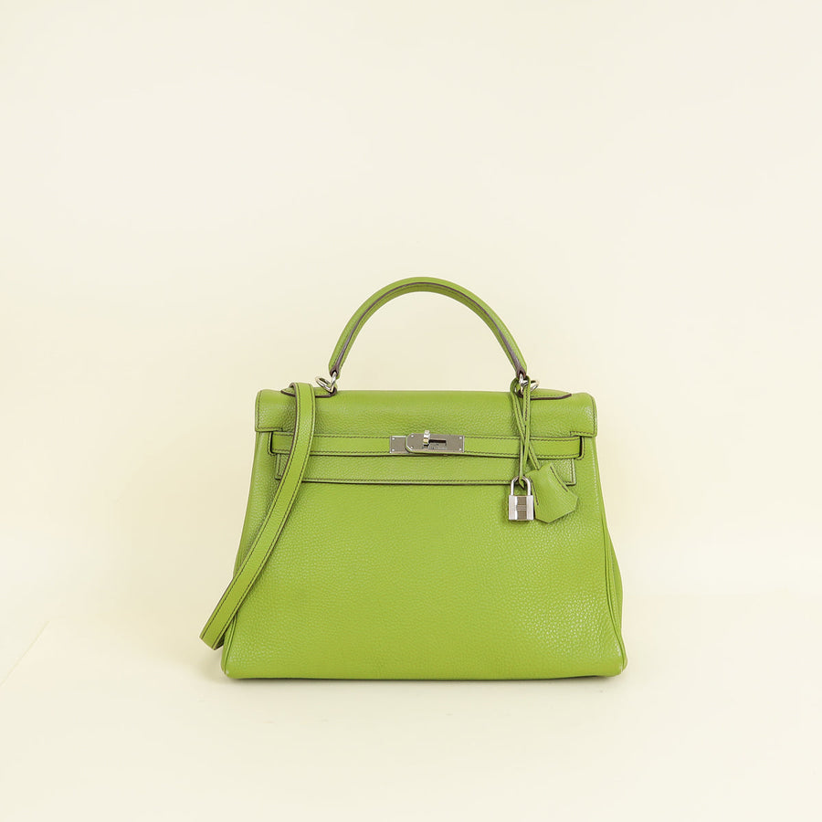 Hermes Vert Anis Retourne Kelly 32 Bag