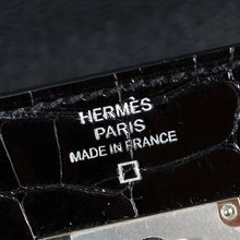 Hermes Noir Kelly To Go Shiny Alligator Wallet
