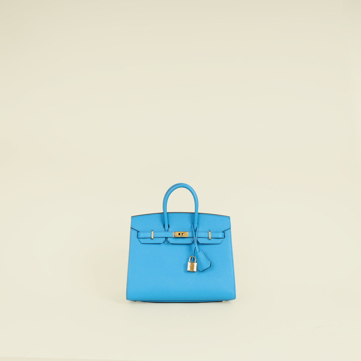Hermes Bleu Frida Sellier Birkin 25 Bag