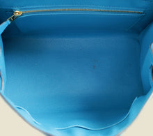 Hermes Bleu Frida Sellier Birkin 25 Bag