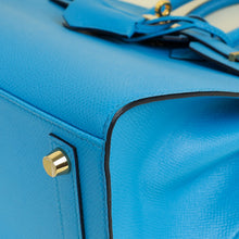 Hermes Bleu Frida Sellier Birkin 25 Bag