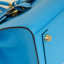 Hermes Bleu Frida Sellier Birkin 25 Bag
