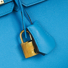 Hermes Bleu Frida Sellier Birkin 25 Bag