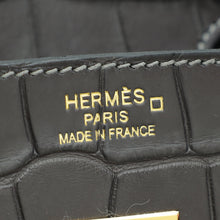 Hermes Graphite Matte Alligator Birkin 35 Bag