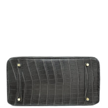 Hermes Graphite Matte Alligator Birkin 35 Bag