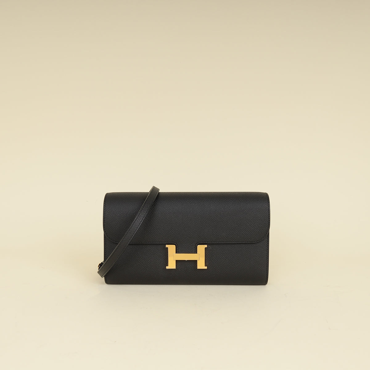 Hermes Noir Constance To Go Wallet