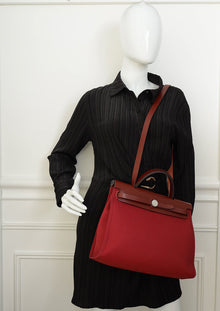 Hermes Bicolor Sellier Herbag Zip 31 PM Bag