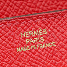 Hermes Rouge Kelly Classic Wallet