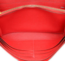Hermes Rouge Kelly Classic Wallet