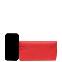 Hermes Rouge Kelly Classic Wallet