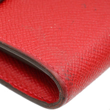 Hermes Rouge Kelly Classic Wallet