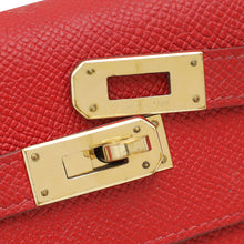 Hermes Rouge Kelly Classic Wallet