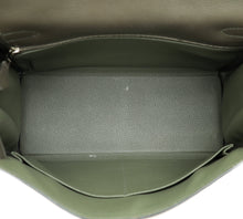 Hermes Vert De Gris Retourne Kelly 28 Bag W/ Twilly