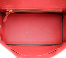 Hermes Rouge Pivoine Birkin 25 Bag