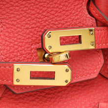 Hermes Rouge Pivoine Birkin 25 Bag