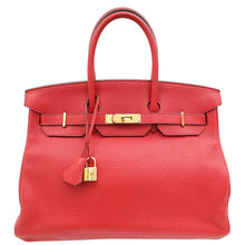 Hermes Geranium Retourne Birkin 35 Bag