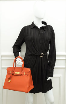 Hermes Cuivre Retourne Birkin 30 Bag