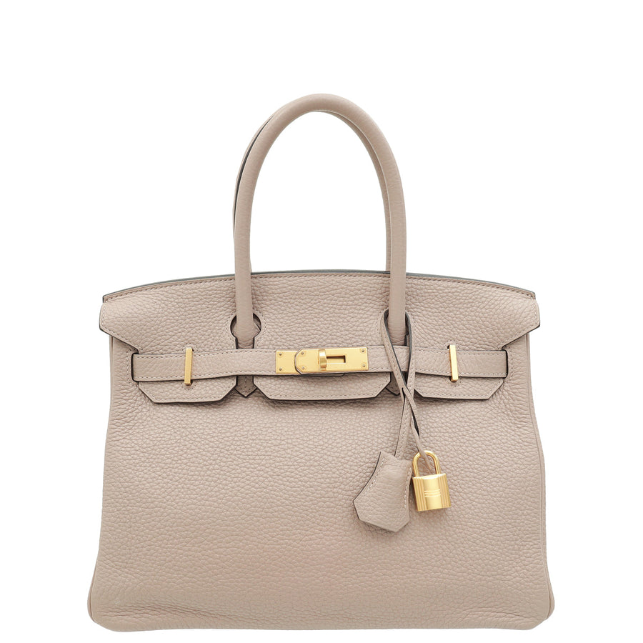 Hermes Glycine Retourne Birkin 30 Bag