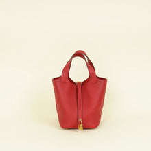 Hermes Rouge Piment Picotin Lock 18 Bag