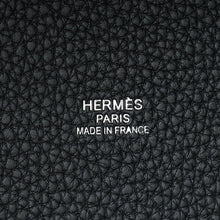 Hermes Noir Pursangle Tote Military Bag