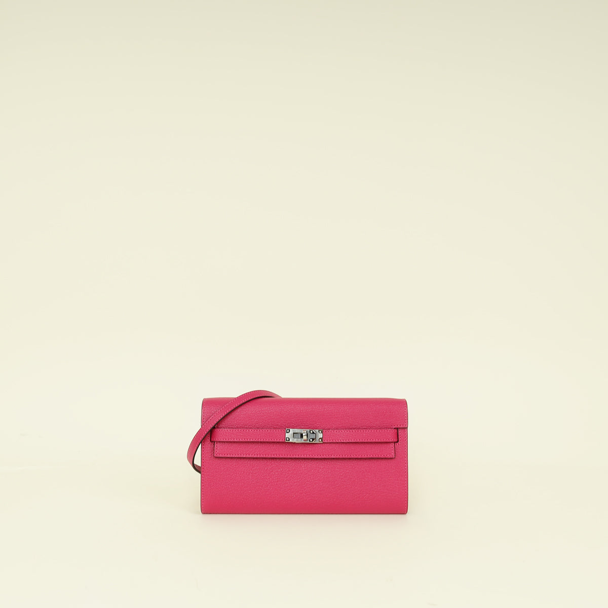 Hermes Rose Mexico Kelly To Go Chevre Mysore Wallet