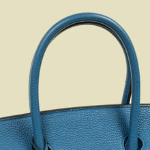 Hermes Bleu Izmir Retourne Birkin 35 Bag